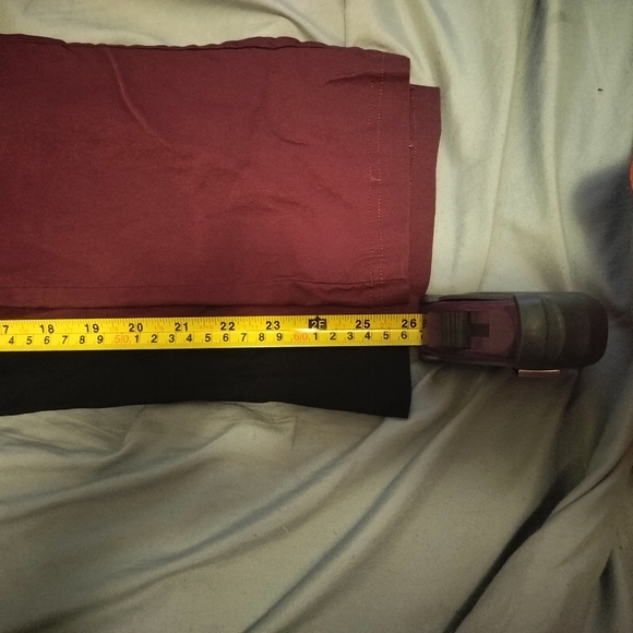 2 pairs of Rafaella Sateen Pants - Sz 18 - Black & Burgandy - Picture 10 of 10